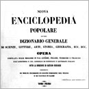 Frontespizio del primo volume della Nuova Enciclopedia Popolare